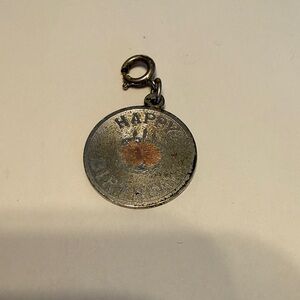 Silver tone Happy Birthday Charm Pendant